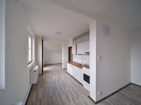 Pronájem bytu 1+1 po částečné rekonstrukci v obci Krasejovka u Českých Budějovic